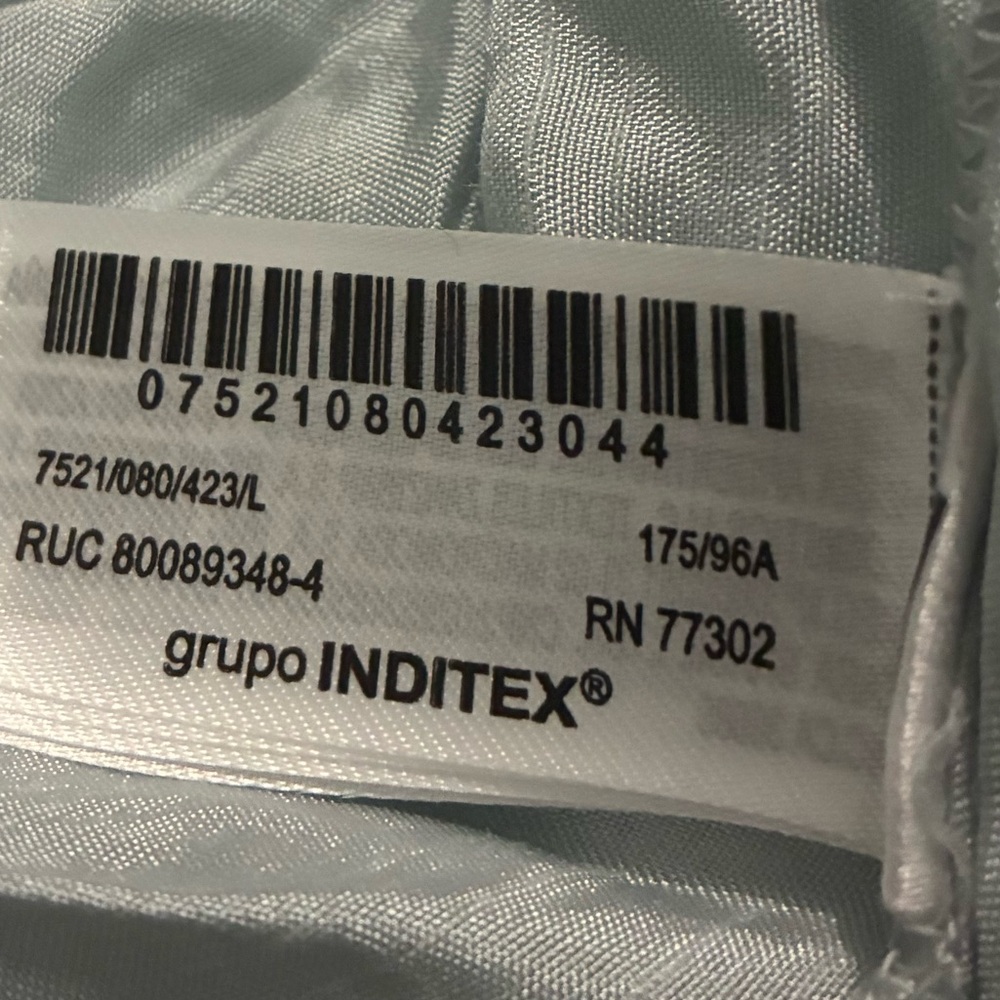 Zara NWT long crochet dress blue 7521/080 - Picture 8 of 8